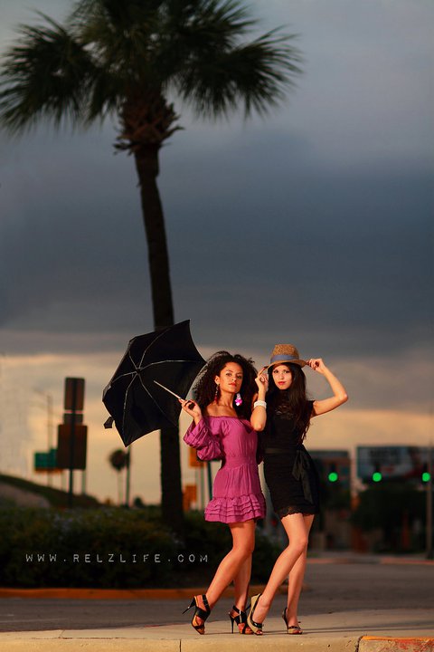 Female model photo shoot of Melissa RT and Jany in Downtown Orlando!