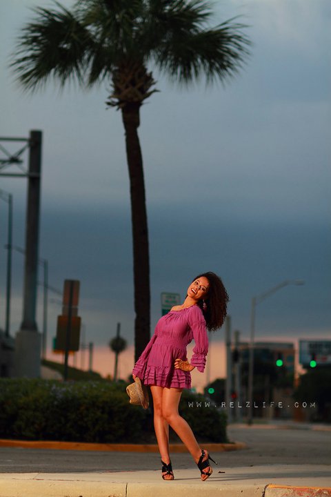 Female model photo shoot of Melissa RT in Downtown Orlando!