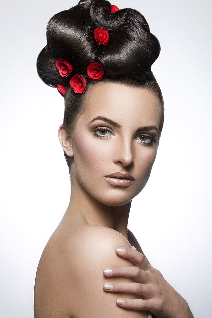Female model photo shoot of Hair by Kaycie Baker
