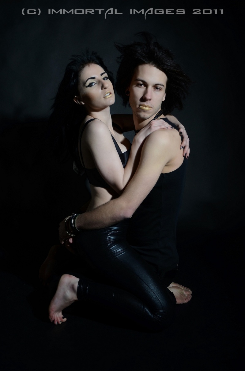 Male and Female model photo shoot of Ty_wilson and Valentina Diamanti by Nige Rorbach in pumpkin Studios, Manchester