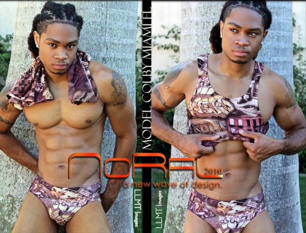 Male model photo shoot of Colby Jack in Miami Beach, clothing designed by NoRal Apparel 