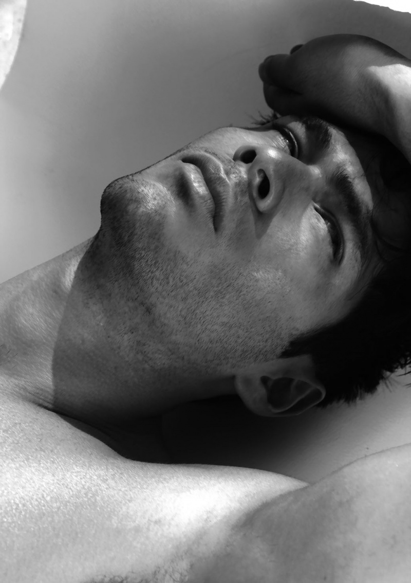 Male model photo shoot of Samuel Laiz in Brooklyn, NYC, makeup by Bank Natdanai