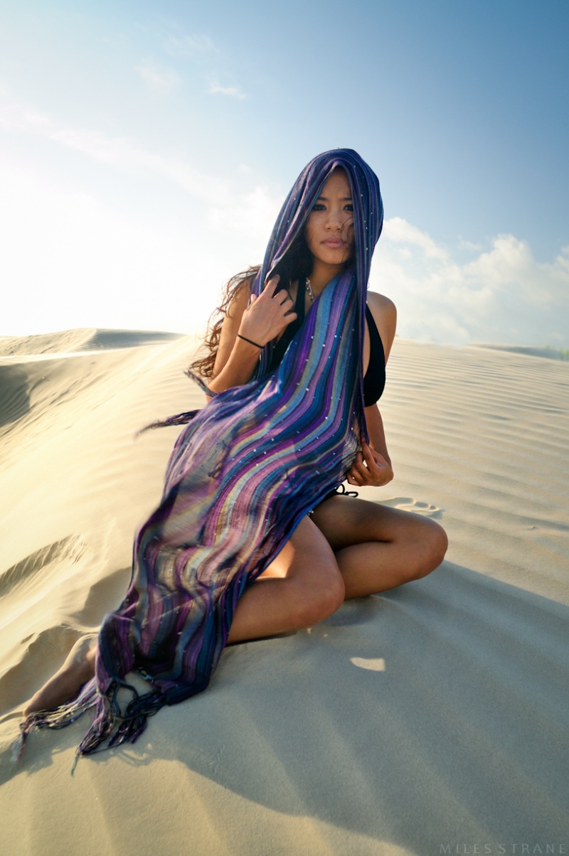 Female model photo shoot of Nadya Denka by Drew Strane in San Luis Pass, Galveston