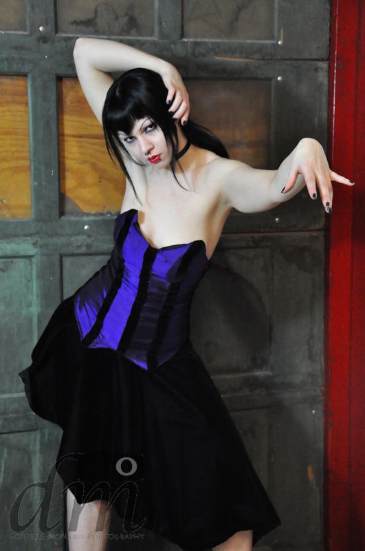 Female model photo shoot of Rose Noir by Donielle Monique Photog in Chicago, clothing designed by DevoidandDeveil