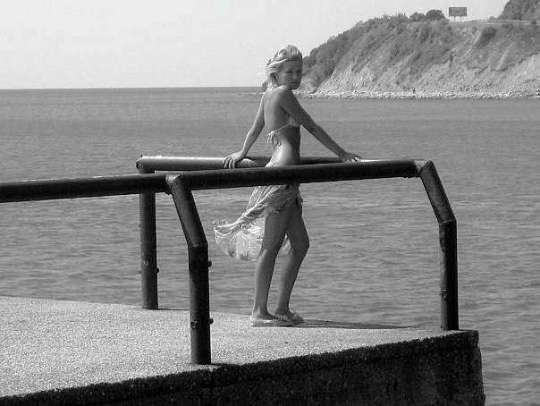 Female model photo shoot of Google_girl in Black sea