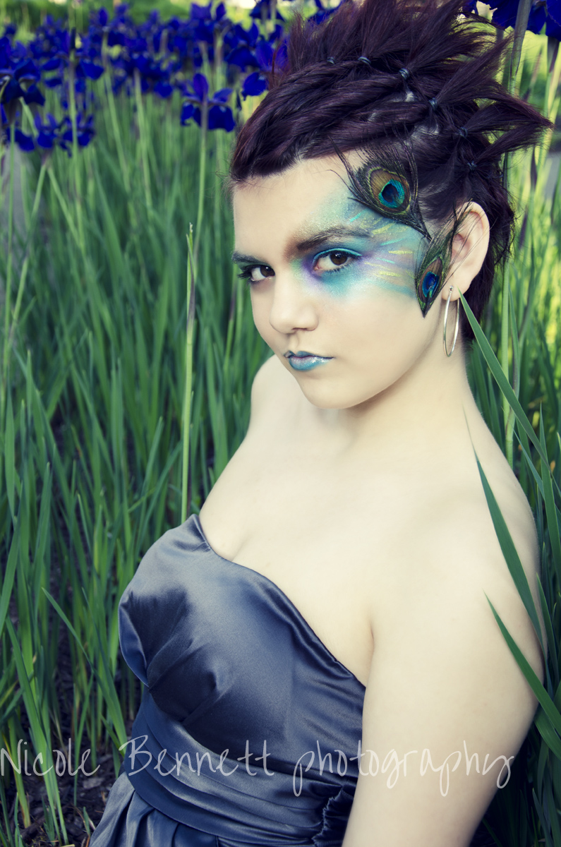 Female model photo shoot of Amira corson by NicoleBennett, makeup by Jessica Dowd