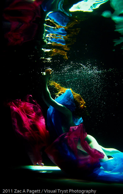 Male and Female model photo shoot of Visual Tryst Photo and Lethe in underwater