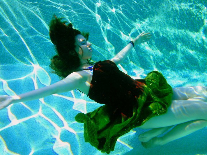 Female model photo shoot of Echo -Kira- in Under water