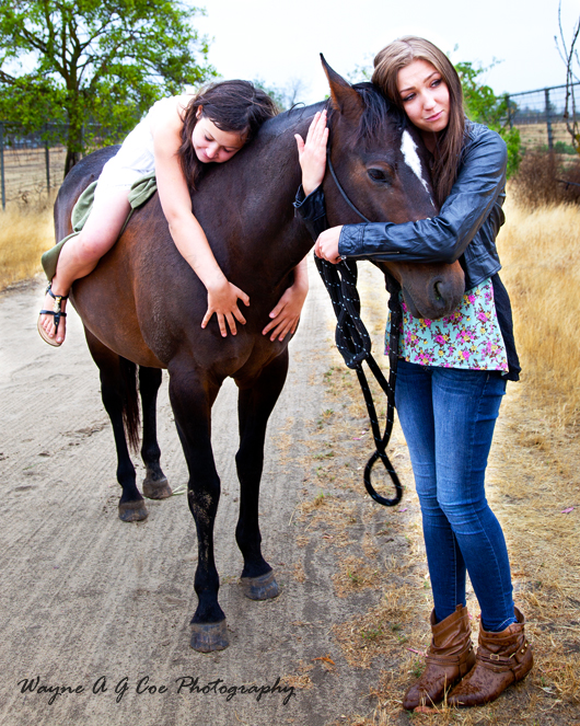 Male and Female model photo shoot of Cameranurd and Ekaterina Grishanina in People & Horses, Fresno, CA