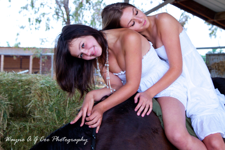 Male and Female model photo shoot of Cameranurd and Ekaterina Grishanina in People & Horses, Fresno, CA