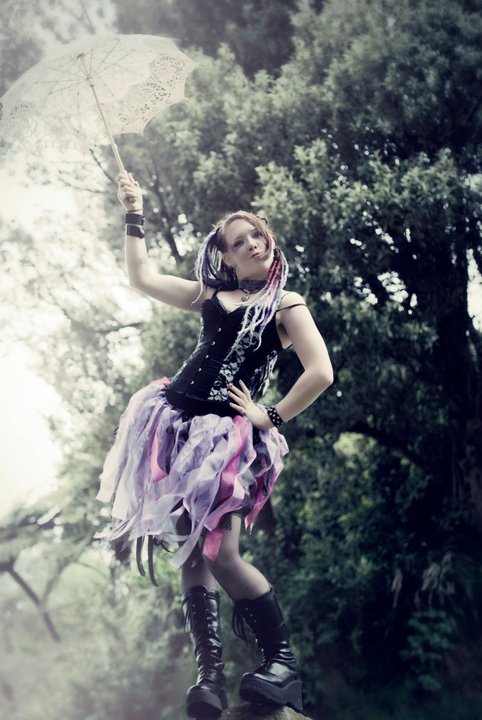 Female model photo shoot of LadySin SerenityRiver by Rich Johns and ImagerybyDesign, wardrobe styled by Asphyxia Couture