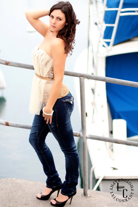 Female model photo shoot of Mary Ruiz in Honokohau harbor