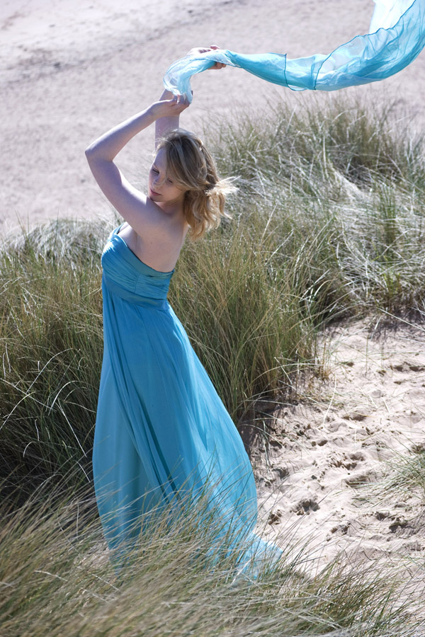 Female model photo shoot of Kyyrst and blugoogirl in Balmedie Beach