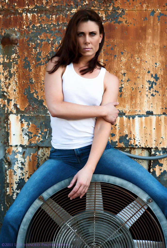 Female model photo shoot of Heather Price by Left-handed Photography