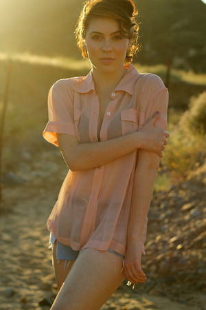 Female model photo shoot of Athena Sterig, wardrobe styled by Celeste Fields
