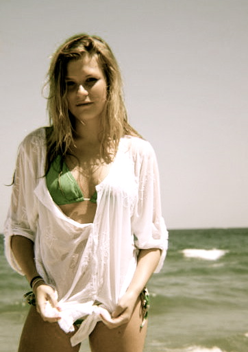 Female model photo shoot of doris alyce in beach