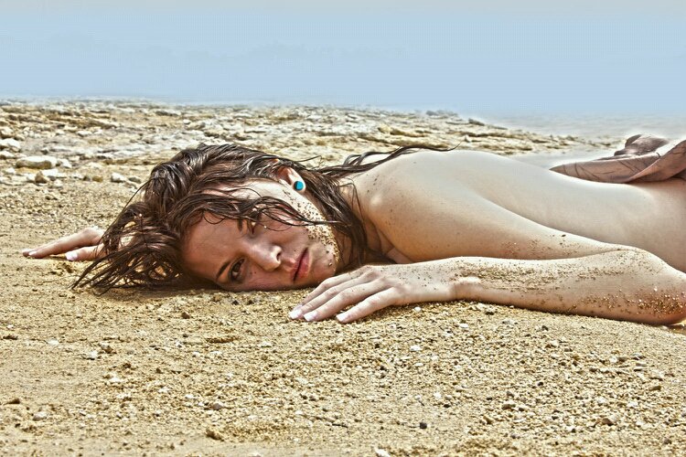 Female model photo shoot of Kerry Winsett in Medina Lake