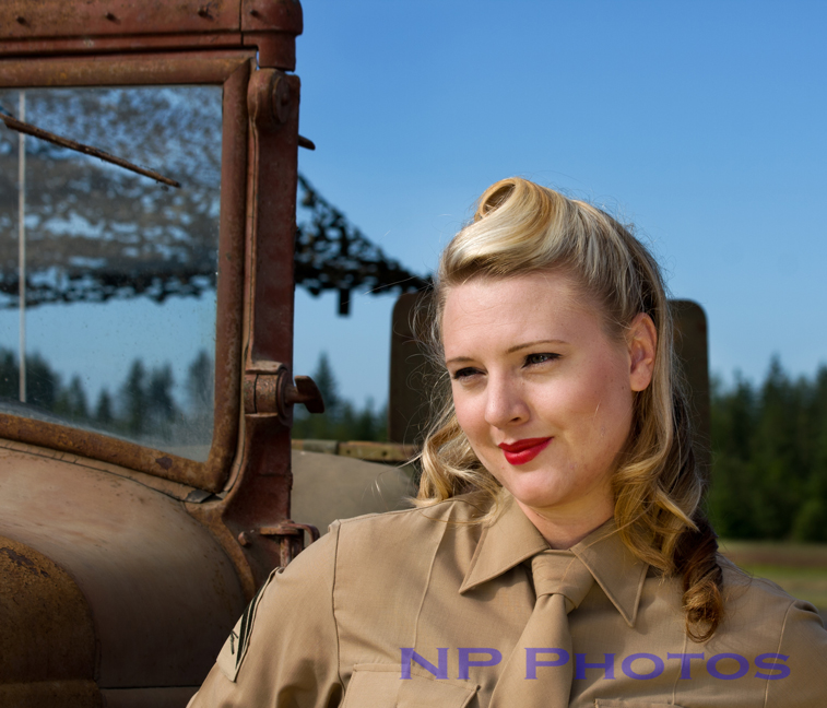 Female model photo shoot of Nichole Peterson Photo and jenn getty in Arlington Fly-In