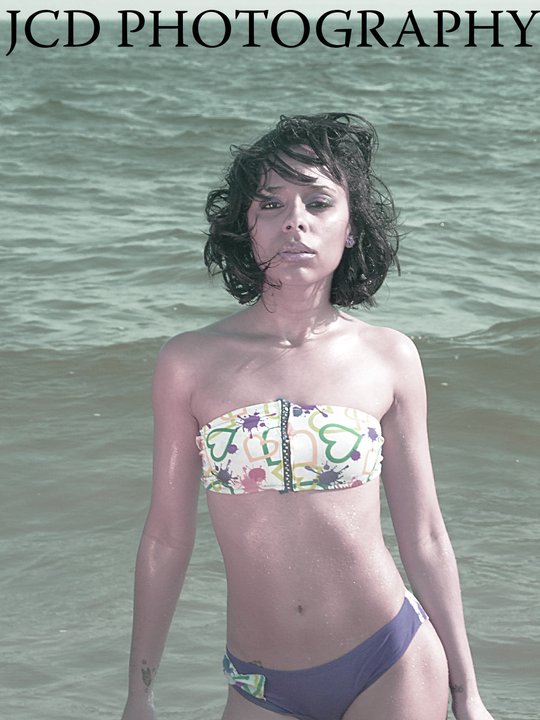 Female model photo shoot of Splash Fash NY by JCDPhotography in Coney Island Beach