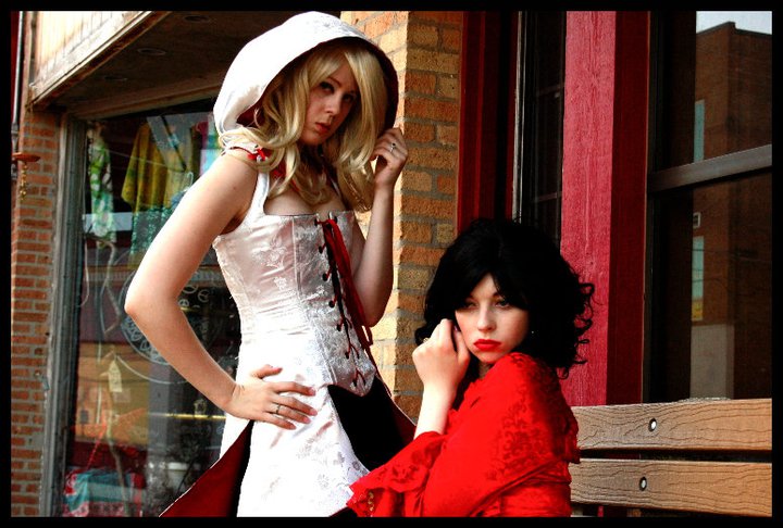 Female model photo shoot of Alices Closet, Little Alice and Ophelia Darkly by FallenOak in Woodstock, IL, makeup by Little Alice MUA
