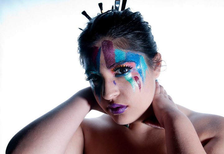 Female model photo shoot of Christina  _  Rose  by Vic Hernandez, makeup by damariz_mua