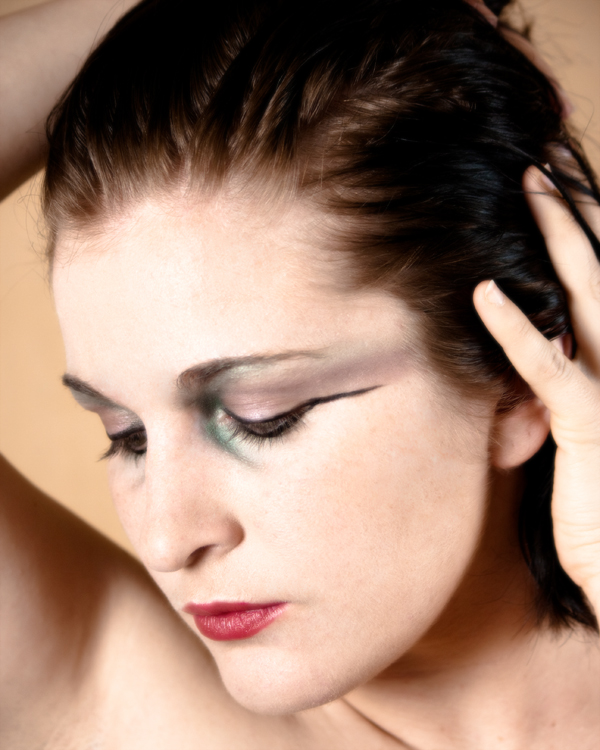 Female model photo shoot of White Wing Makeup and Little Irish Rose by Wysiwyg Photography