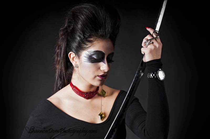 Female model photo shoot of Sha Sha Makeup by Jewel in Las Vegas