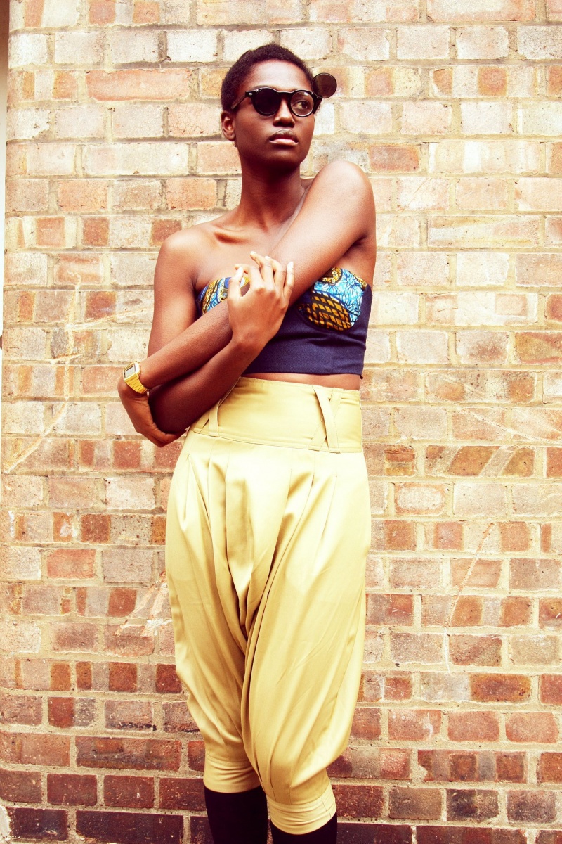 Female model photo shoot of gwafricadesigns in Kampala, Uganda