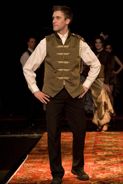 Male model photo shoot of Brend Bunte by Abe Bastoli in Thornbury Theater, Thornbury, clothing designed by Clockwork Butterfly