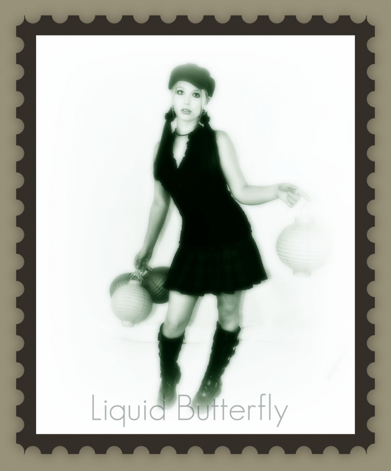 Female model photo shoot of Liquid Butterfly 