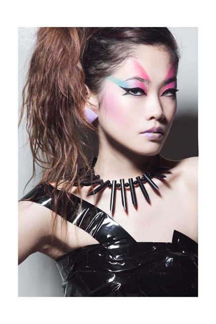 Female model photo shoot of Rei Tan in Era Makeup for course exam : Singapore
