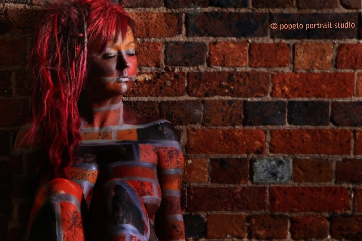 Female model photo shoot of Pink Zombie in Ipswich