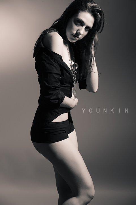 Female model photo shoot of Jillian LeBlanc by Tim Younkin in Studio