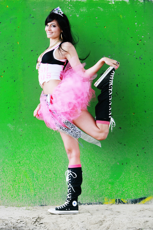 Female model photo shoot of Dee Brooke and Ciara Rose XoXo in Lompoc, ca, clothing designed by Funky Fresh TuTus