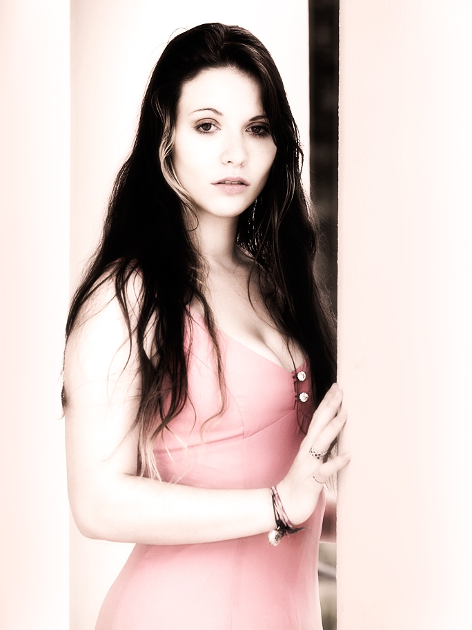 Female model photo shoot of violentviolet by PhotographybyT