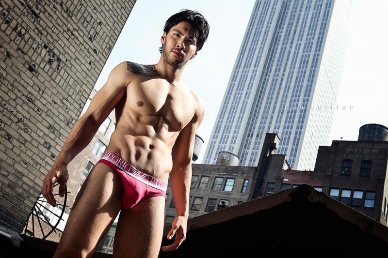 Male model photo shoot of Chrisjon by Paul Reiffer in rooftop - Empire Studio, New York, NY