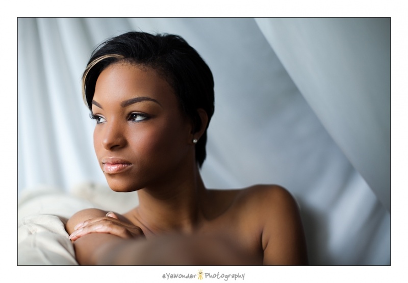 Female model photo shoot of Cierra Presha by MadiouART in Silver Spring