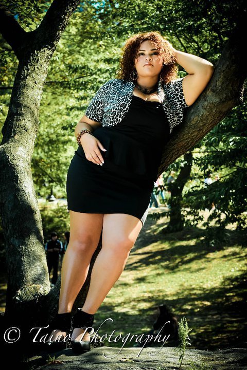 Female model photo shoot of Taino_Indio in central park