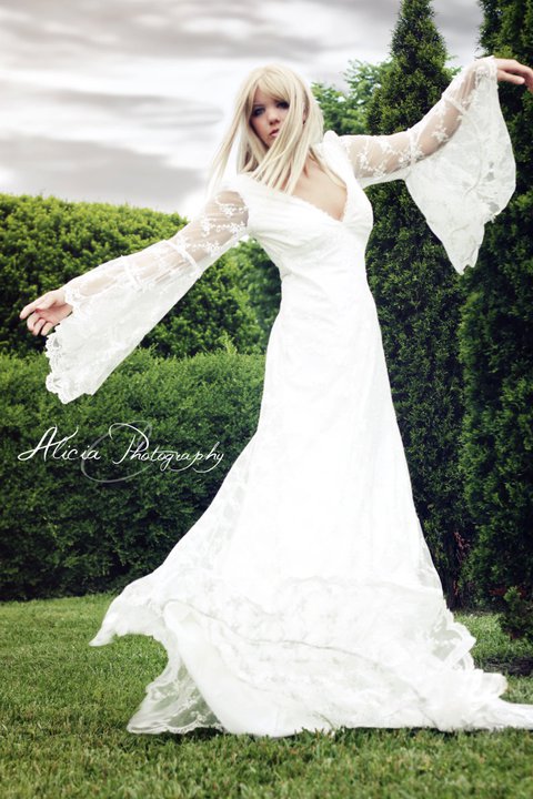 Female model photo shoot of Elli Fox by Alicia C Studios, clothing designed by RomanticThreads