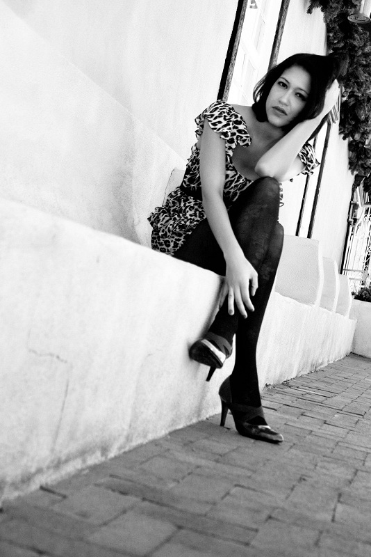 Female model photo shoot of MarciaPacheco in Old Town Albuquerque