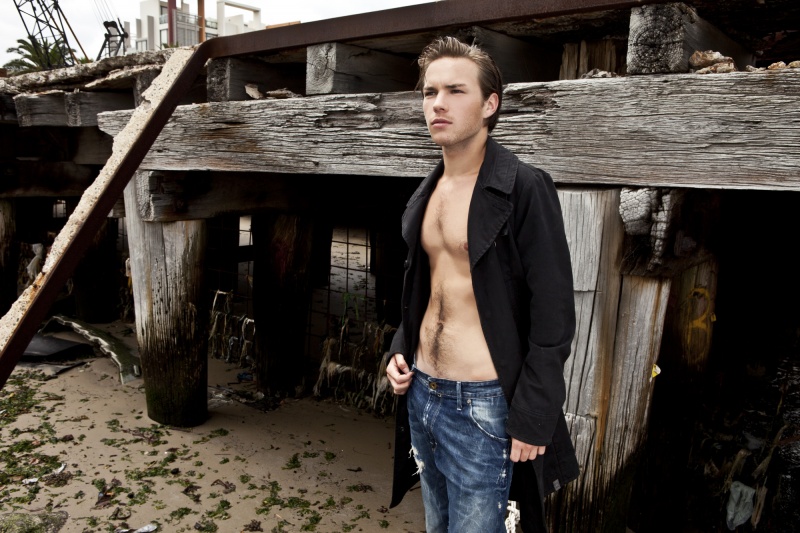 Male model photo shoot of Blake Leeman in South Melbourne Docks
