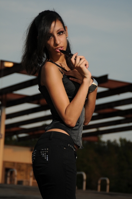 Female model photo shoot of Iri descence
