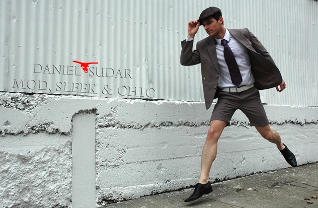 Male model photo shoot of Michele Aceti in San Francisco, clothing designed by SUDAR inc