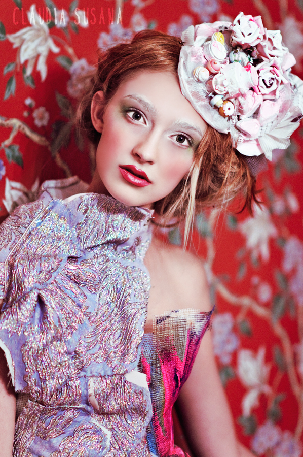 Female model photo shoot of Claudia Susana, makeup by epixa, clothing designed by Barksdale