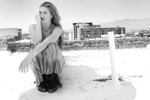 Female model photo shoot of TwoEs in Downtown Tucson, AZ