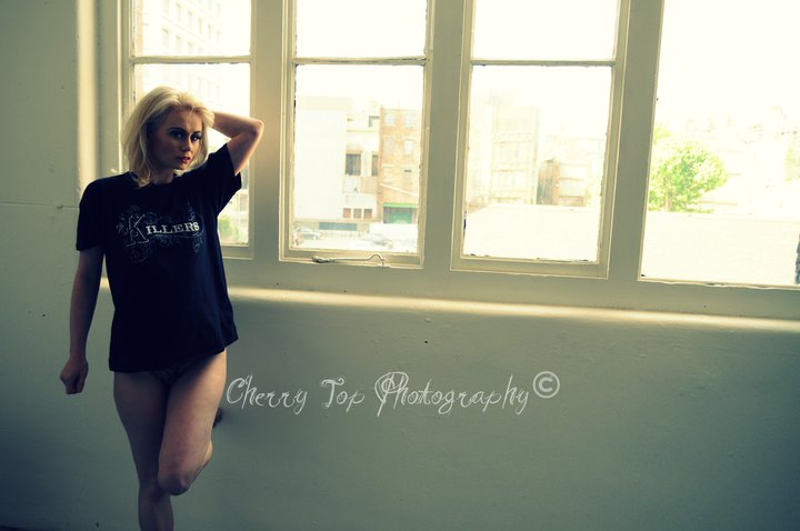 Female model photo shoot of Cherry Top Photography