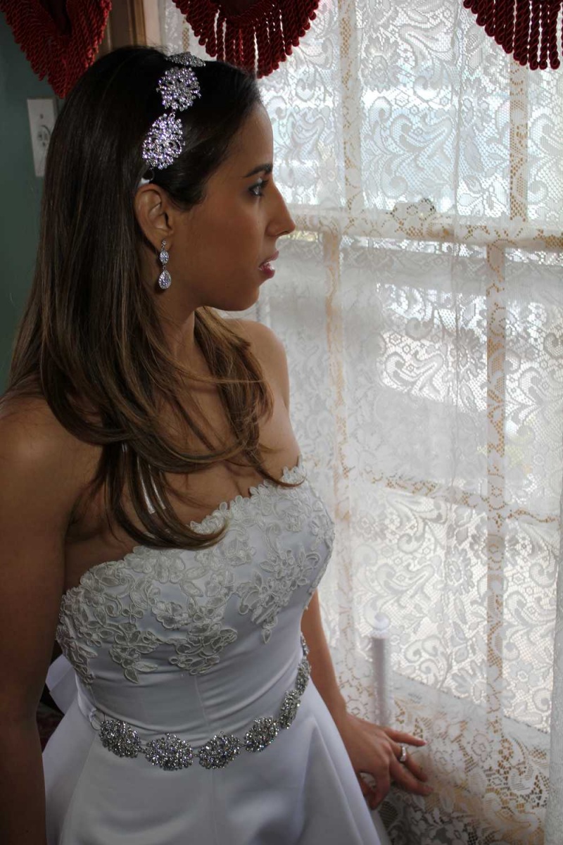 Female model photo shoot of Clay Bouquet Shop in The Wedding Cottage, Staten Island NY