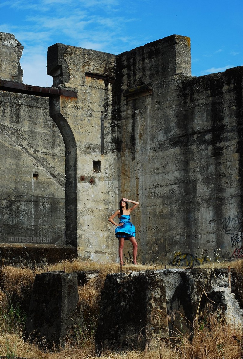 Female model photo shoot of Shanice Watts in The ruins