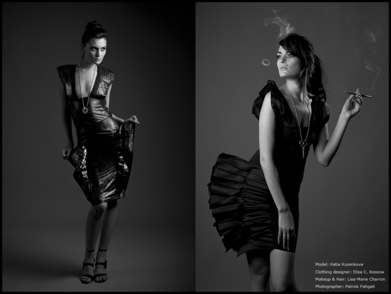 Male and Female model photo shoot of PF1 Photography and Katia Kuzenkova in Studio, makeup by Lisa-Marie Charron