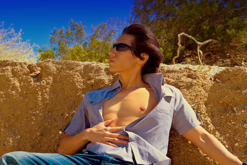 Male model photo shoot of JULLIEN PIMENTEL by Allen in Palm Springs